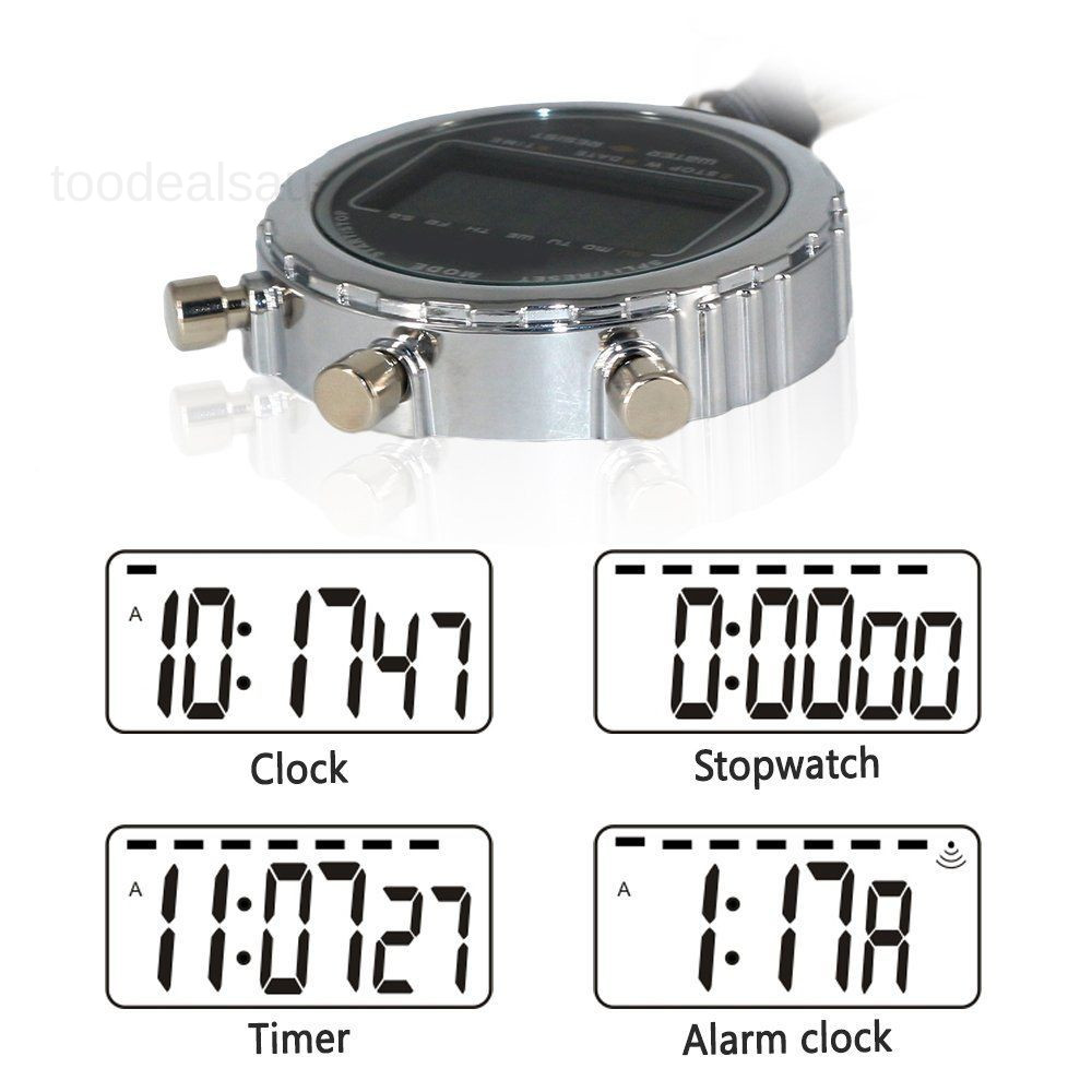 Stopwatch,1/100th Second Clock Daily Rainproof Digital Timer for Xj-203