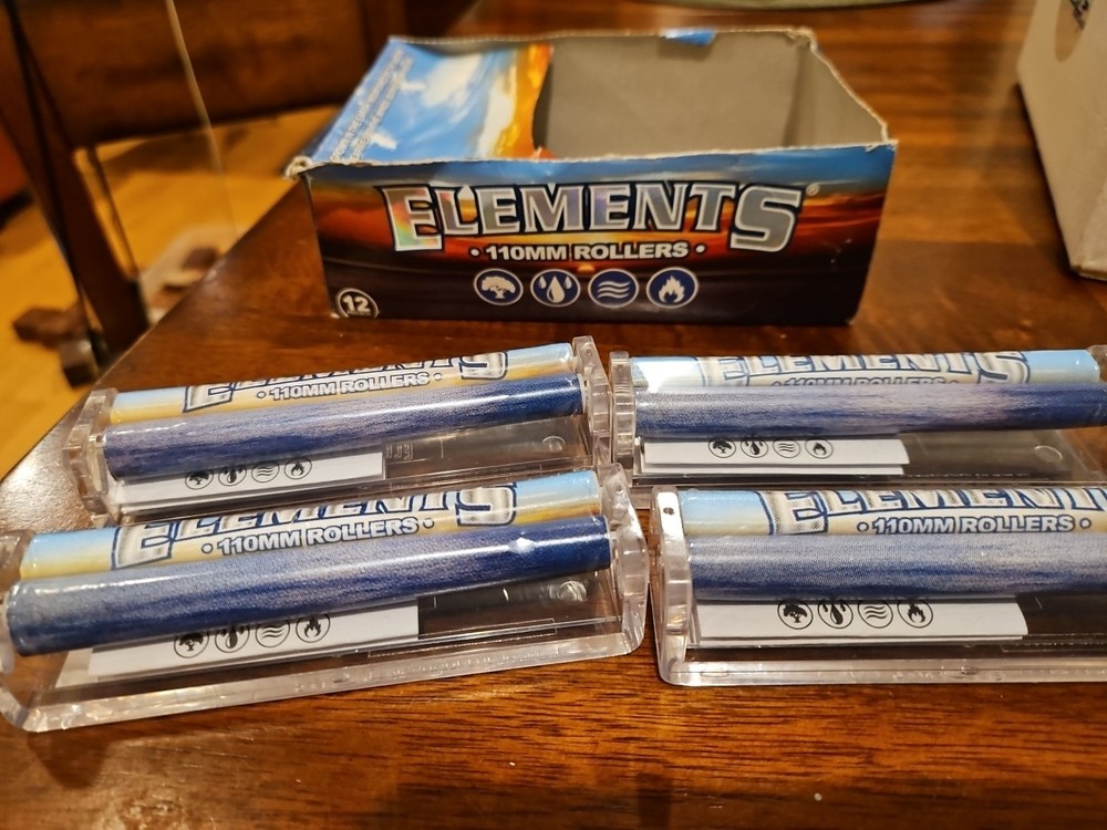 4-pack!! Elements 110mm Cigarette Rolling Machine -NEW