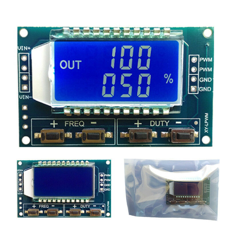 Signal Generator PWM Pulse Frequency Duty Cycle Adjustable Module LCD Display