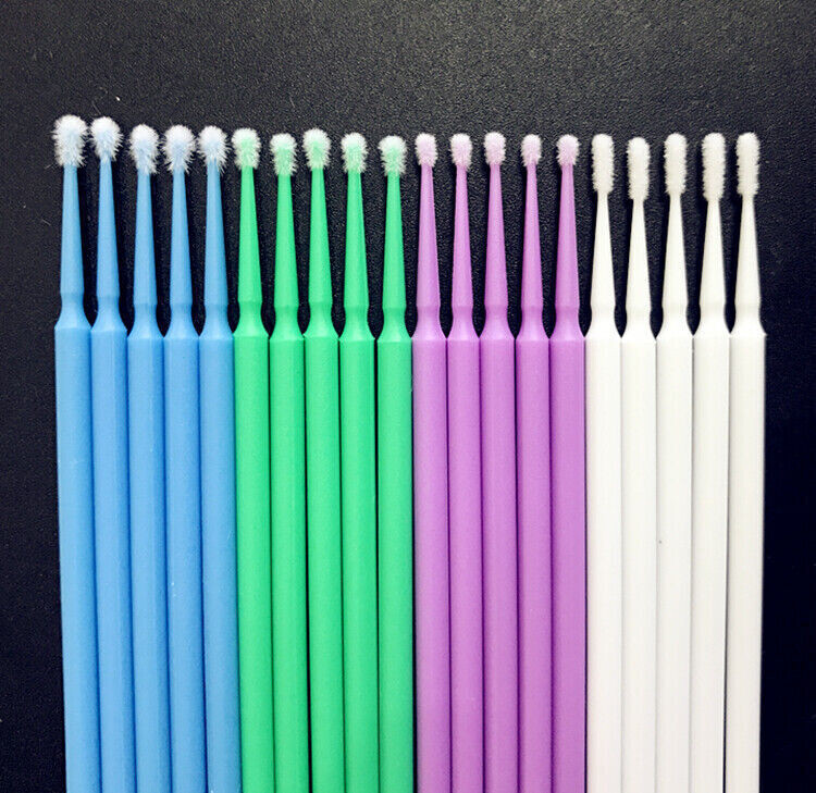 100/ Microbrush Micro Brush Applicator Tips Regular, Fine, Super Fine Dental