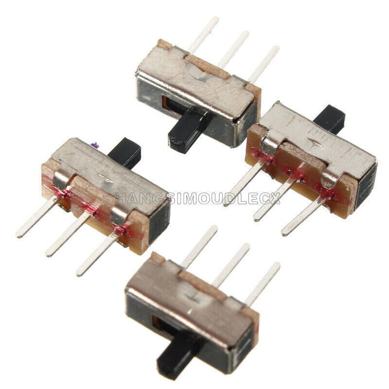 30PCS SS12D00G3 2 Position SPDT 1P2T PCB Panel Mini Vertical Slide Switch