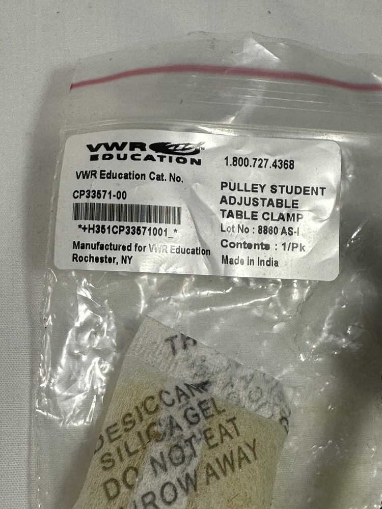VWR EDUCATION PULLEY Student Adjustable Table Clamp
