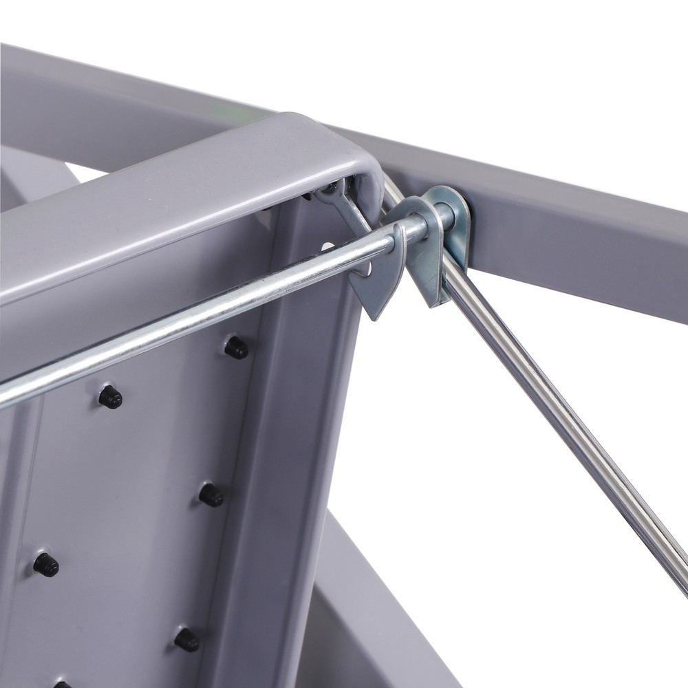 2 Steps Ladder Lightweight Folding Step Stool Convenient Handgrip Sturdy, Gray