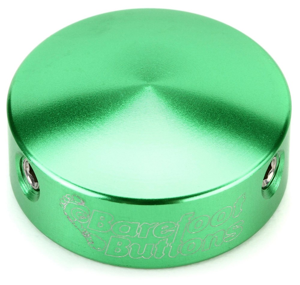 Barefoot Buttons V1 Standard Footswitch Cap - Green (3-pack) Bundle