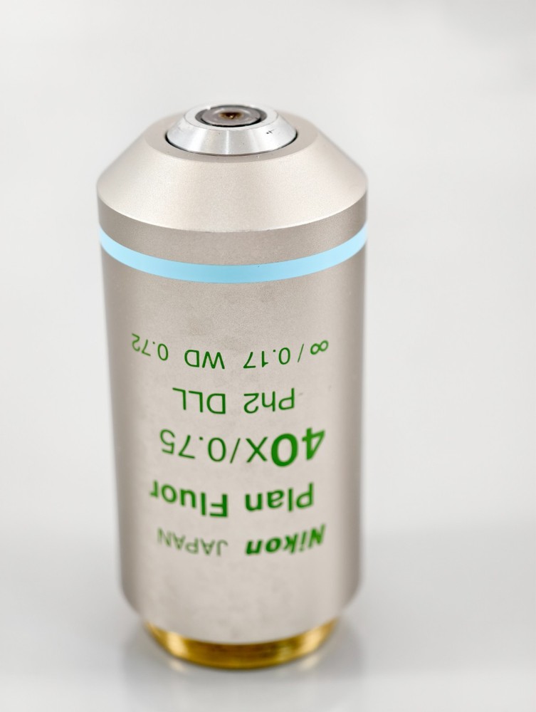 Nikon Plan Fluor 40x 0.75 Ph2 DLL Microscope Objective Eclipse E & i Series