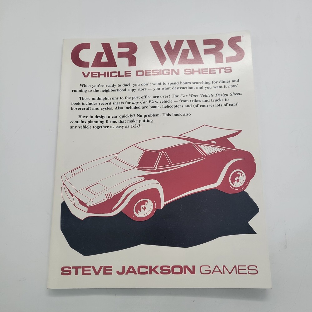 Vehicle Design Sheets - Car Wars