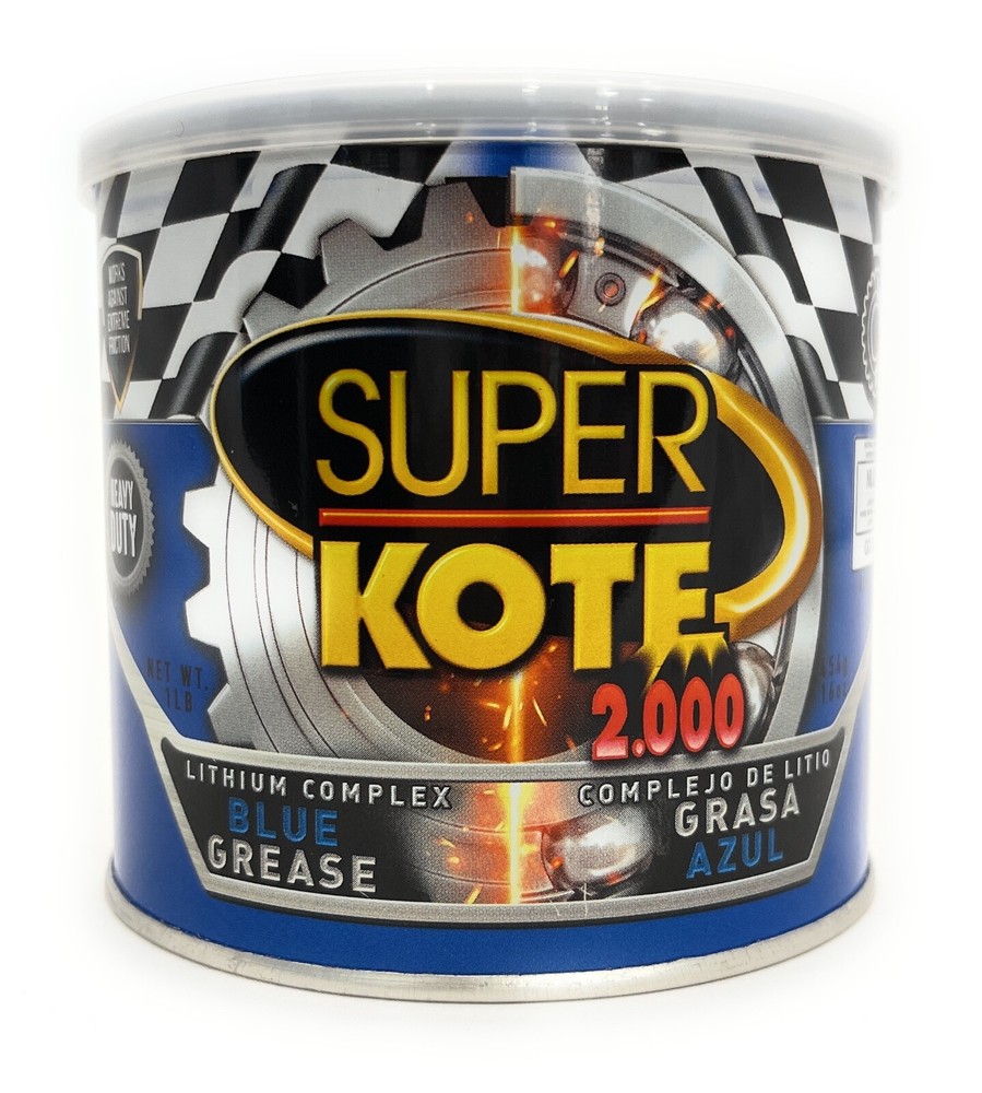 Lubricant Grease Superkote 2000/ Lithium Complex /EP/ Multipurpose / Blue / 1lb