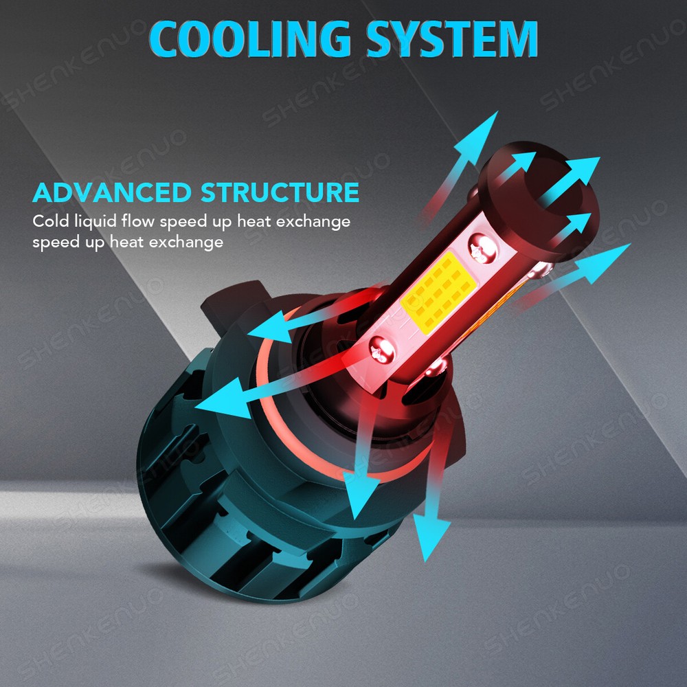 For 2016 2017 2018 Dodge RAM 1500 2500 3500 LED Headlight High/Low Beam Bulbs