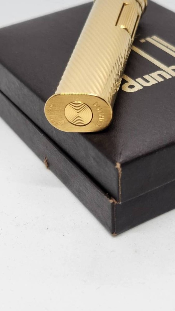 Overhauled Dunhill Gas lighter Gold with box