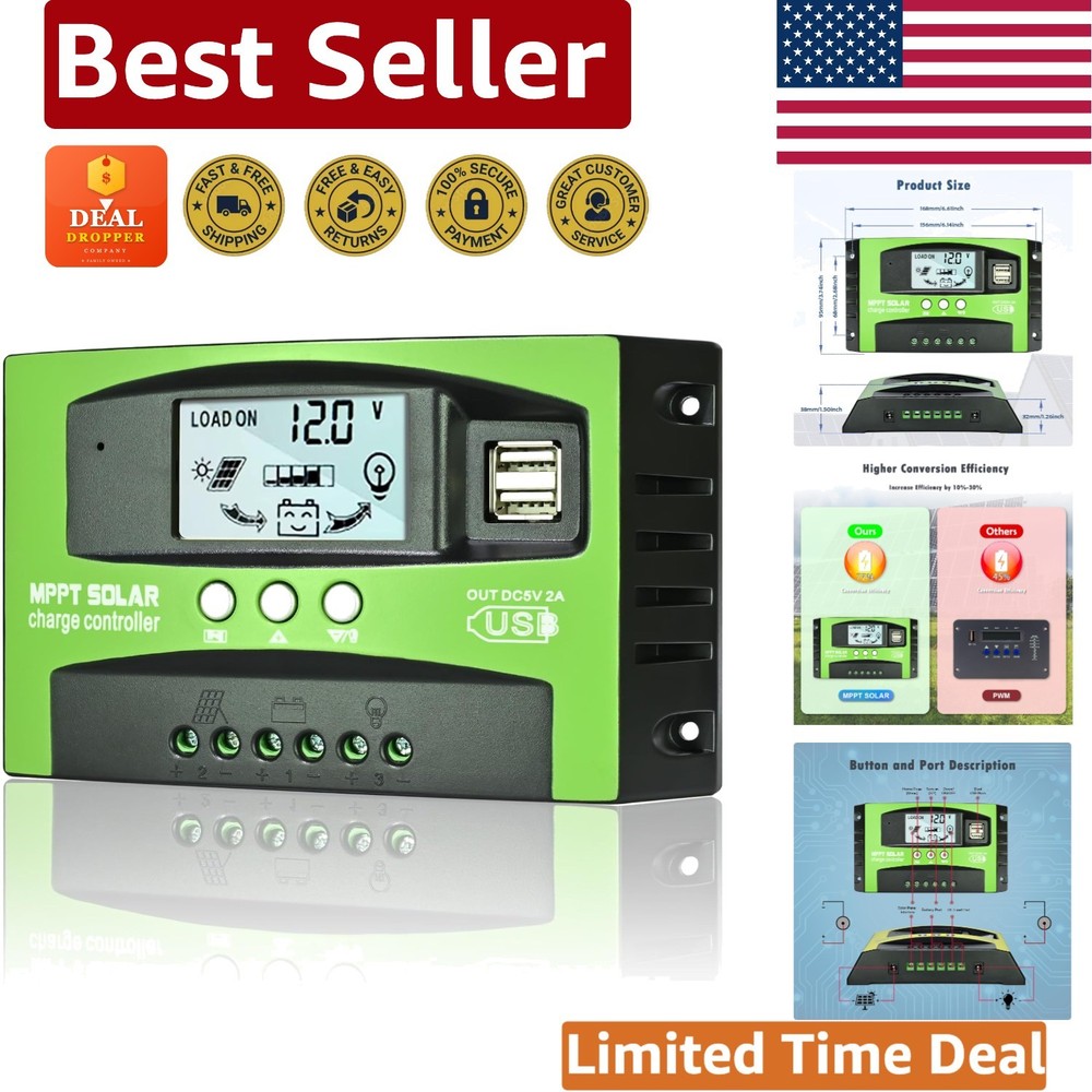 Eco-Friendly 30A Solar Charge Controller for Efficient 12V/24V Energy Solutions