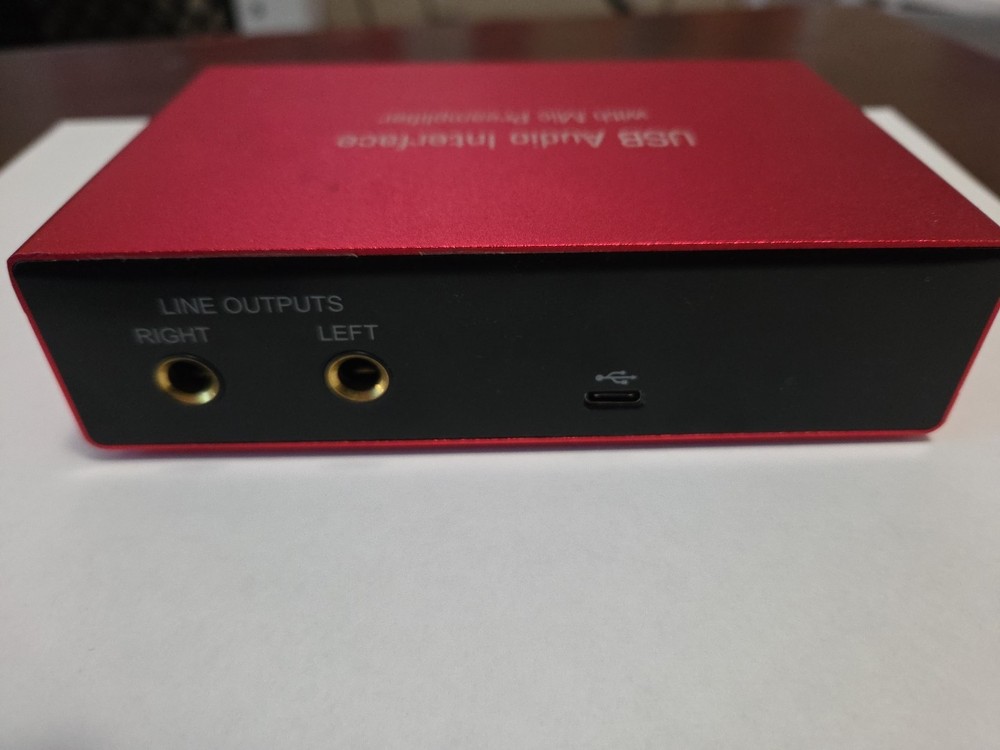 USB Audio Interface 2i2 48v Phantom Power Audio Interface