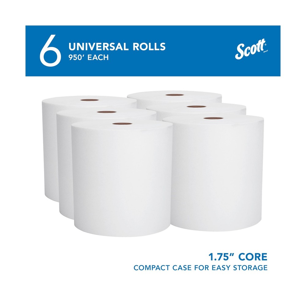 Scott Professional Essential Universal High-Capacity Hard Roll Paper Towels, ...