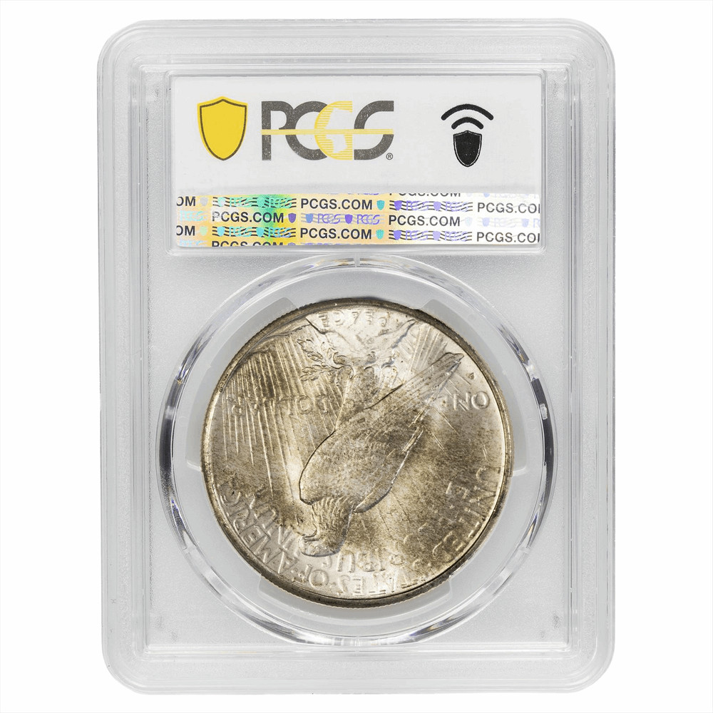 1925S Silver Peace Dollar $1 PCGS MS 64