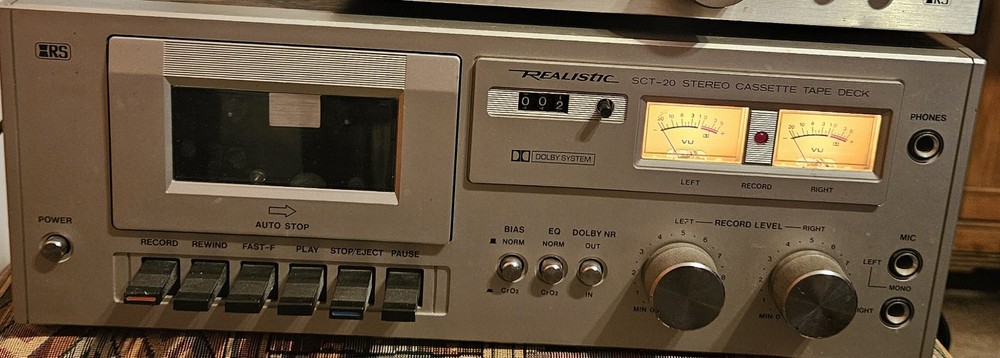 REALISTIC amplifier, tuner and Cassette Deck