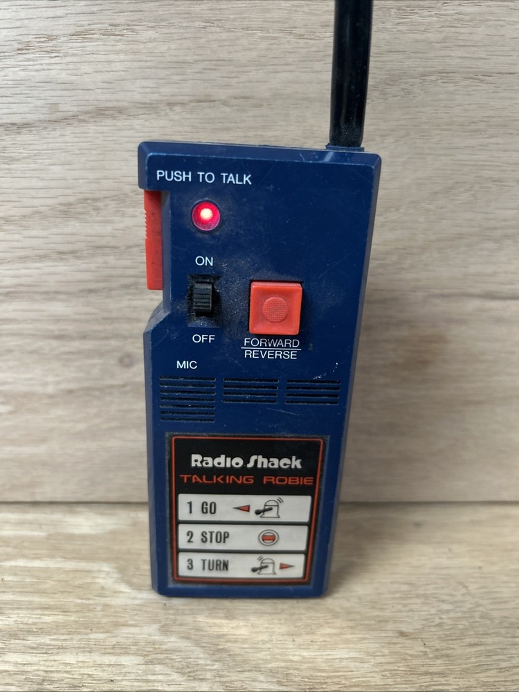 Radio Shack Talking Robie Robot Original Remote, Powers On!