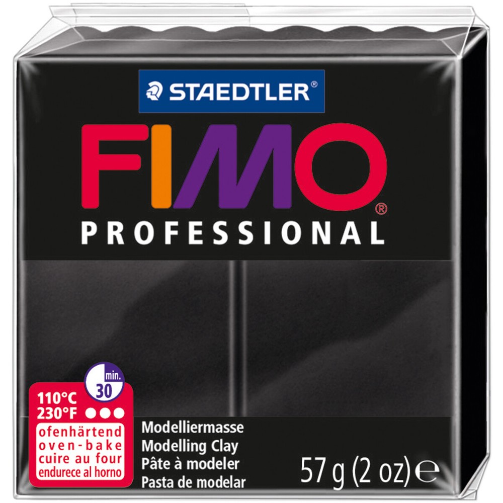Fimo Professional Soft Polymer Clay 2oz Black