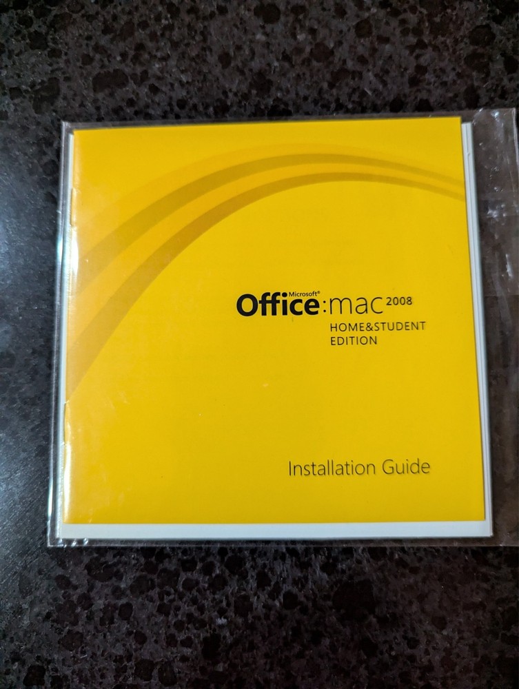 Microsoft Office Mac 2008 Home and Student Edition New Sealed