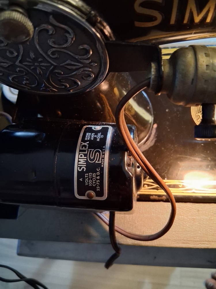 Vintage Simplex Sewing Machine with Case