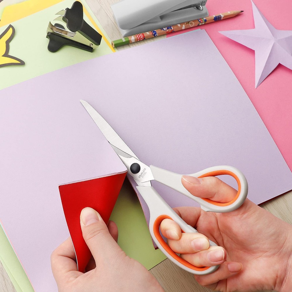 Office Supplies Kit, Desk Accessory Set, Including 2 Scissors, 1 Stapler,1000...