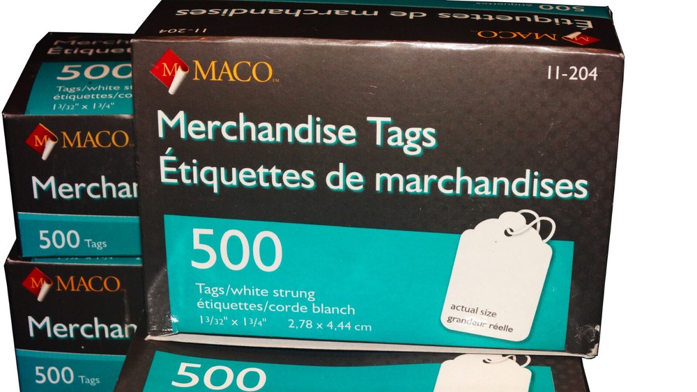 maco merchandise tags 500pcs ( 2 boxes )