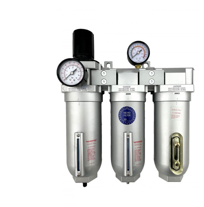 1″ NPT Filter Regulator Coalescing Desiccant Dryer System w/AUTO DRAIN