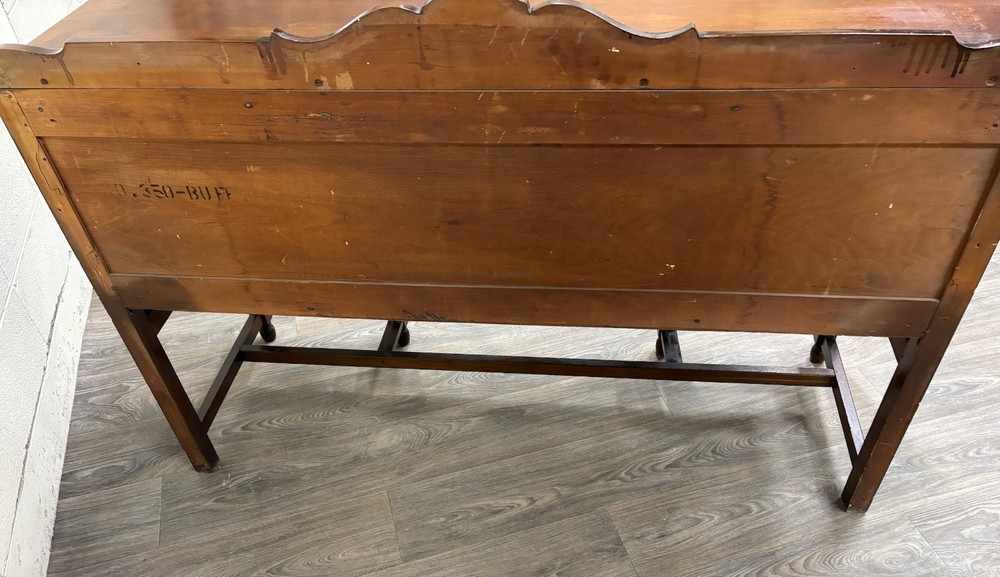 Antique Art Deco or Jacobean Revival Style Sideboard Buffet Server Console