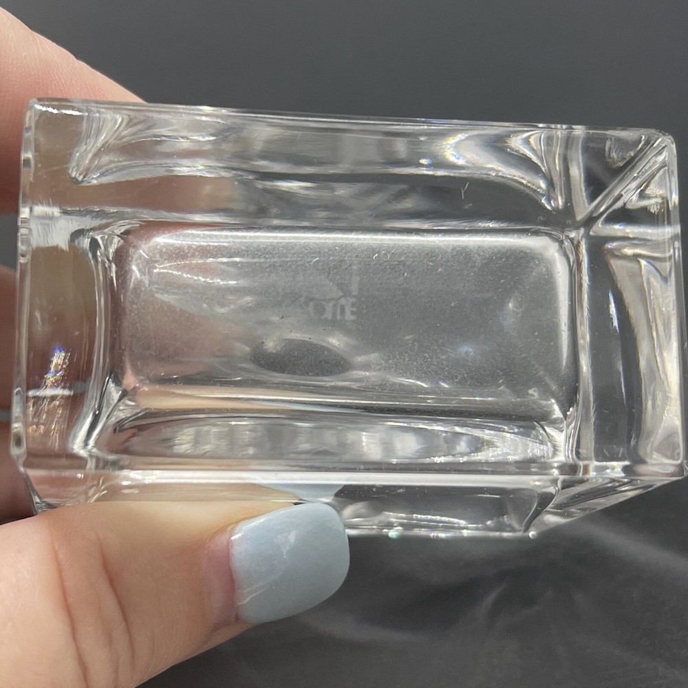 Cotte Crystal Perfume Vanity Bottles Ground Stoppers Signed Set 2