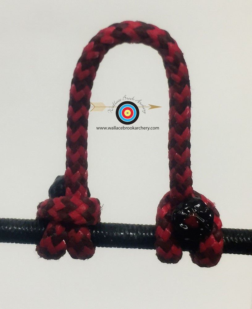 3 Pack- Speckled  Red/Black  Archery Release Bow String D Loop, BCY #24