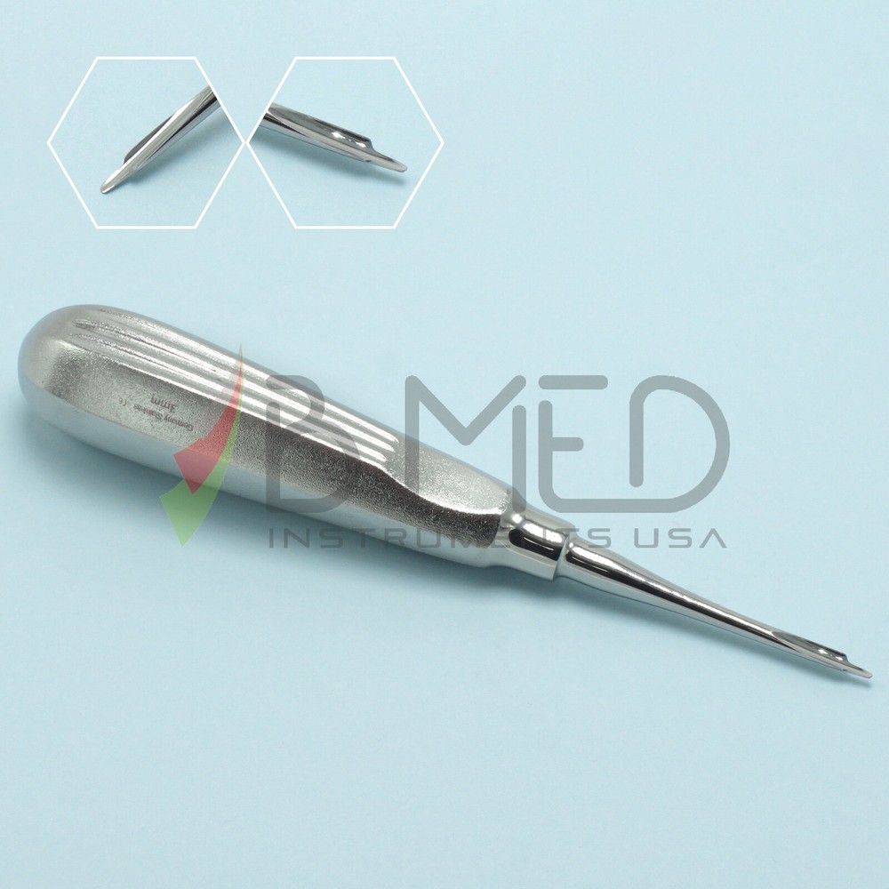 Straight Luxating Periotomes 3mm Dental Root Tip Atraumatic Extracting Elevator