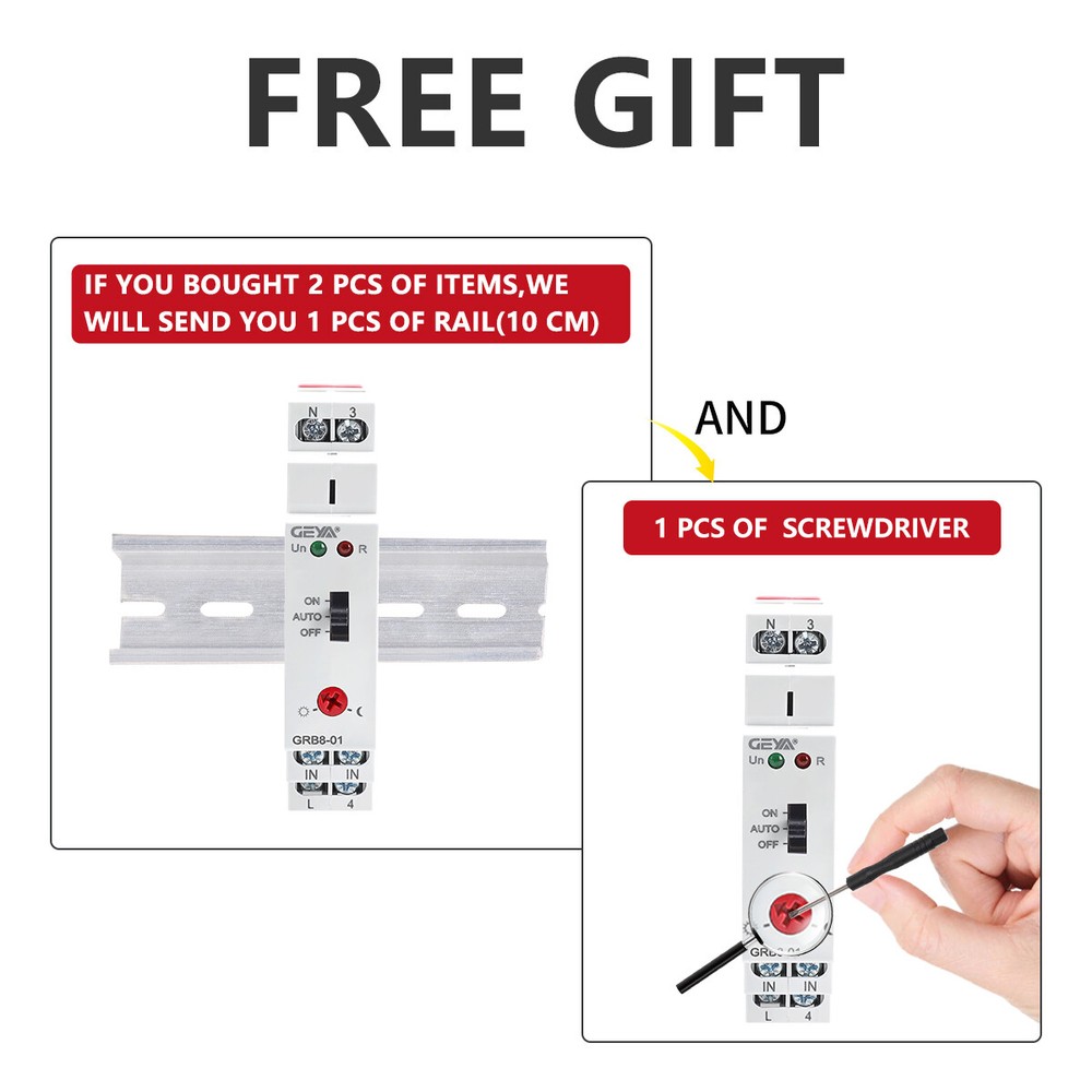 GEYA Digital Forward & Reverse Timer Relay Switch 16A AC/DC12V-240V For Motor