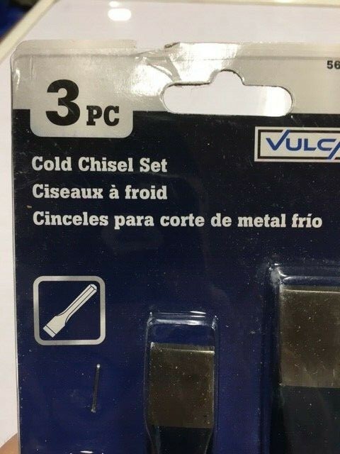 NEW VULCAN 3pc COLD CHISEL SET # 5642178