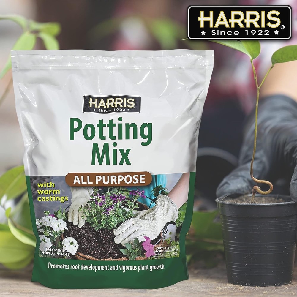 All-Purpose Potting Mix with Coco Coir & Worm Castings - 4 Quart Essential Soil