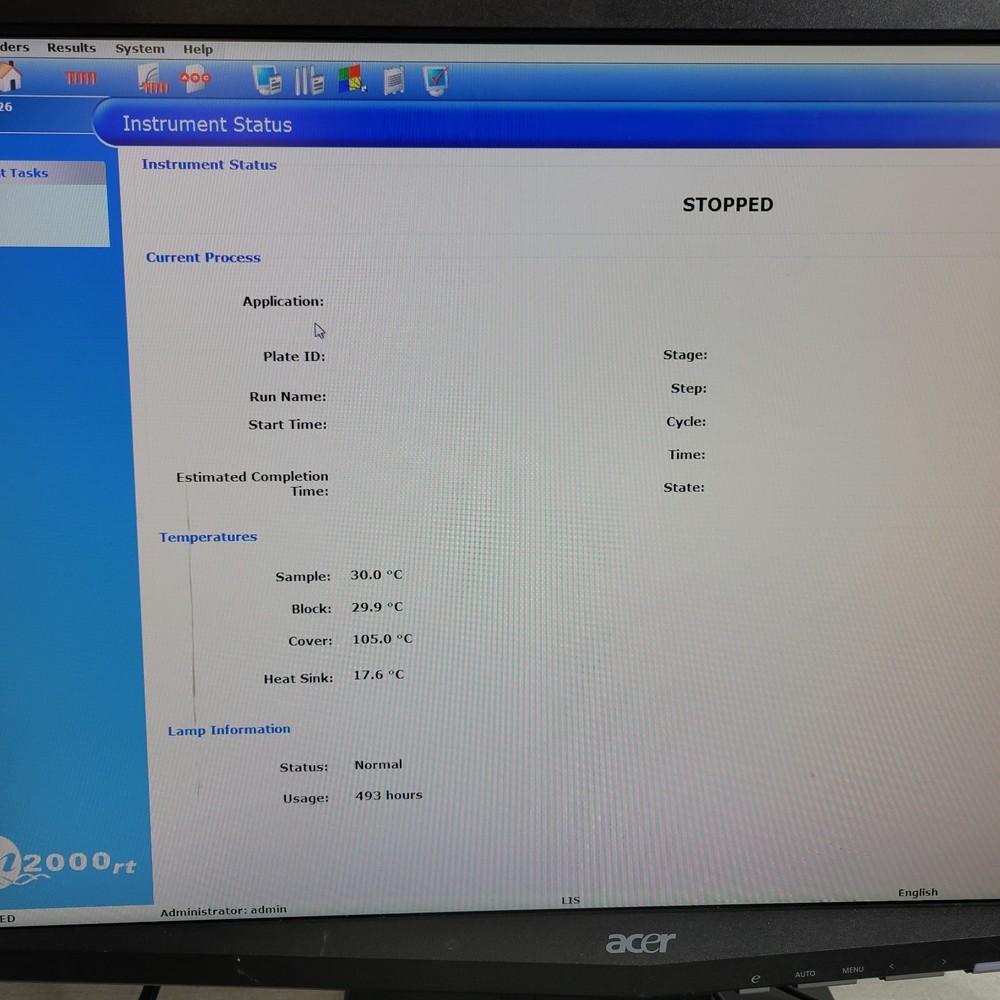 Abbott 9K15-01 m2000rt Real Time PCR Diagnostic System w/ Control Computer