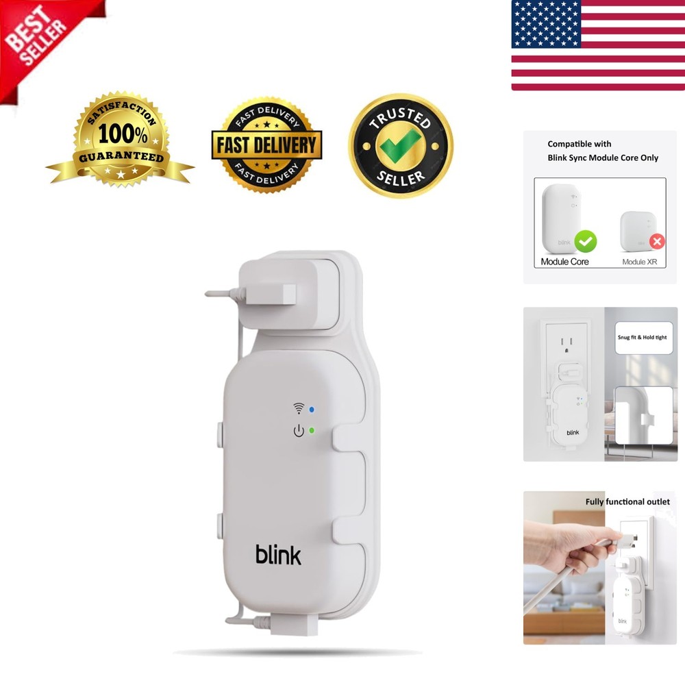 Secure Blink Sync Module Core Mount with USB-C Cable - Clutter-Free Solution