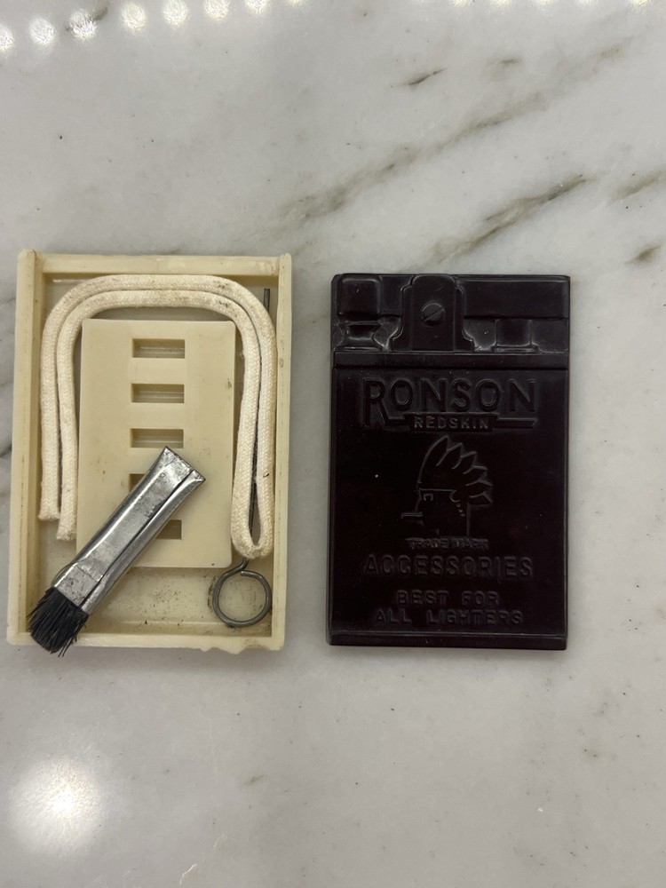 Vintage Ronson Plastikit Lighter Accessories Kit Case
