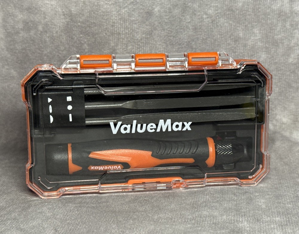 ValueMax 7PC Needle File Set Interchangeable Flat Round Square Triangle