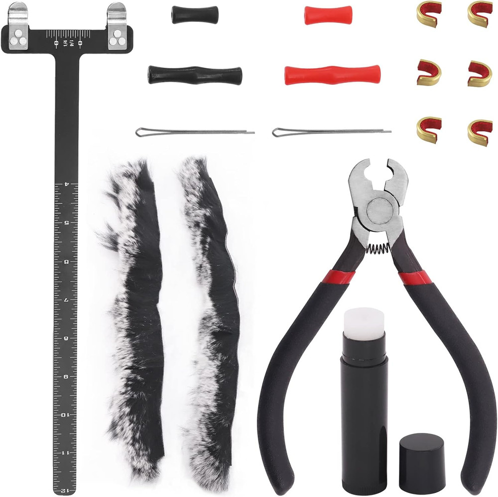 17Pcs Archery Bow String Tools Kit, Archery Nocking Buckle Plier, Bowstring Nock