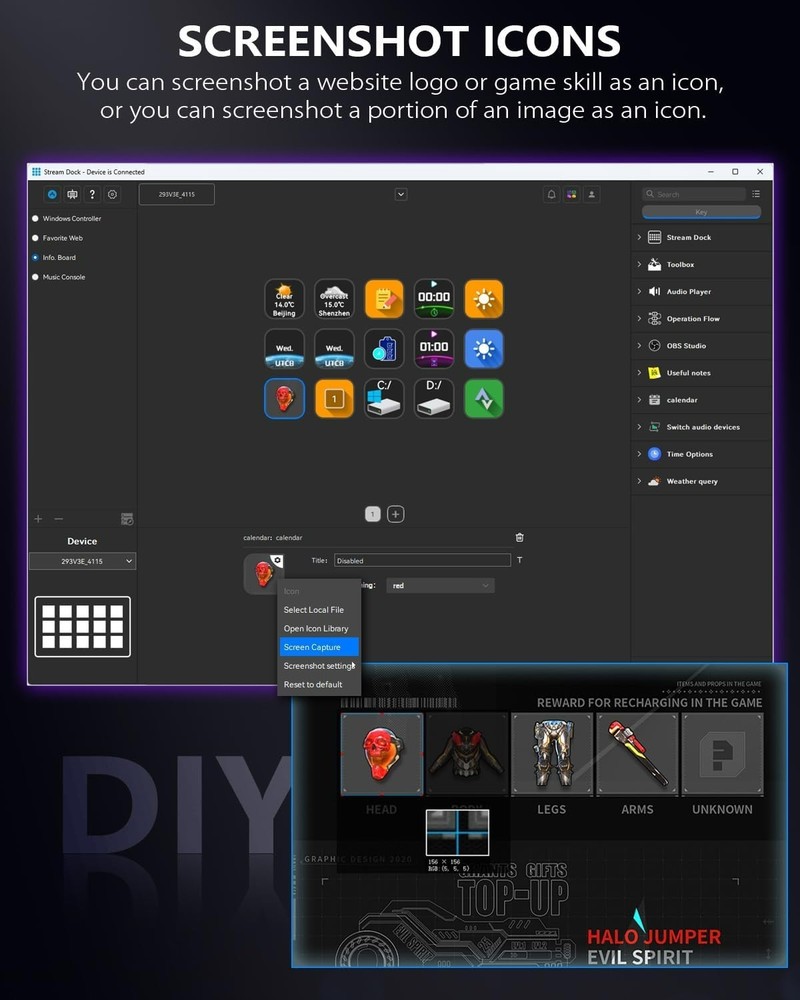 Stream Controller, Stream Deck with 15 Macro Keys Customizable, Gaming Macro ...