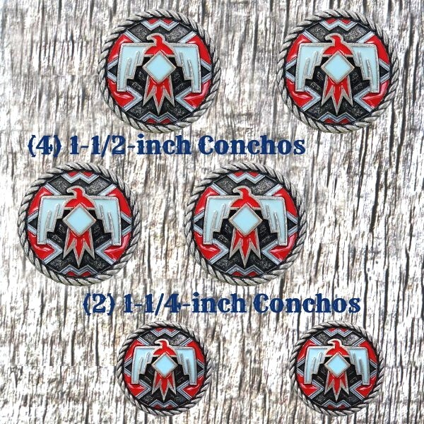 Thunderbird Concho Saddle Set CON305-B-SD-SET-2