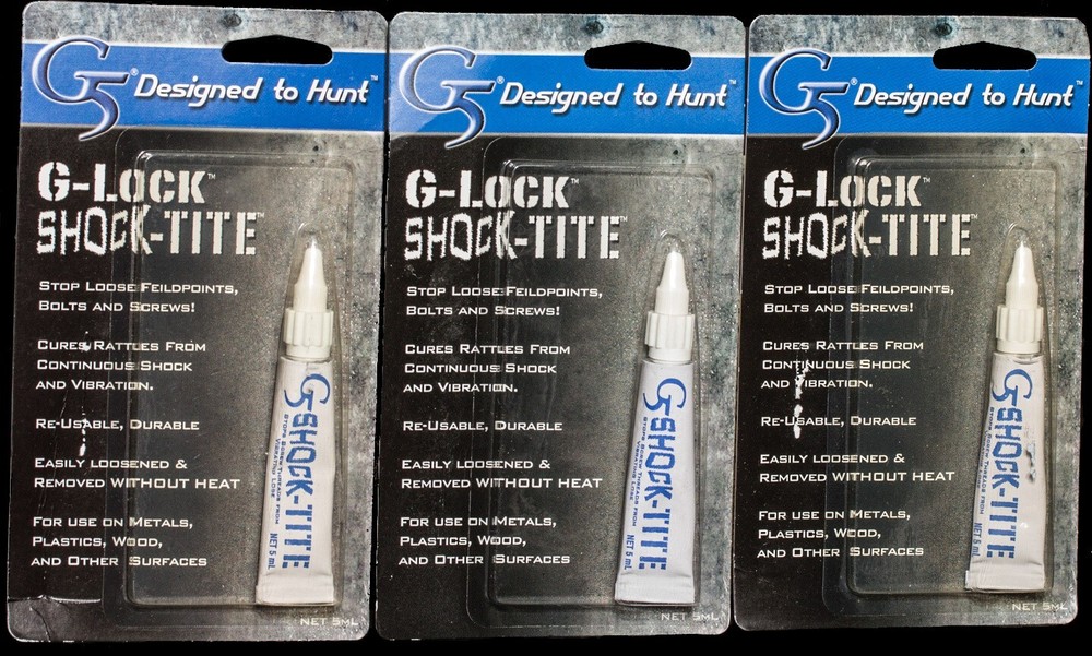 G5 Outdoors ShockTite Archery Thread Lock Broadhead Field Tip ReusableThreadlock