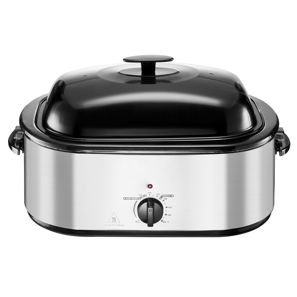 Uimoso Electric Roaster Oven 24QT with 3-Compartment Buffet Server