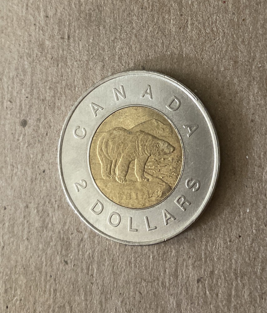2011 Canada Polar Bear 2 Dollar Coin