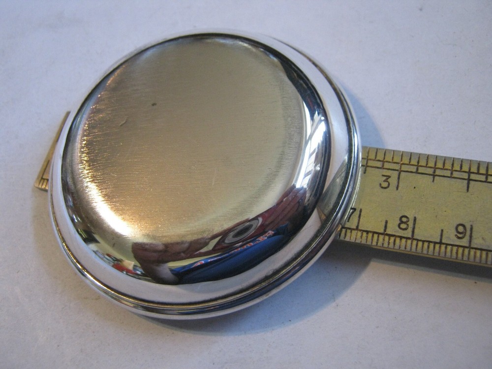 LAMBIDIS Greece Silver Plated 2 3/4" Dish Bowl Engraved "DA" in Script