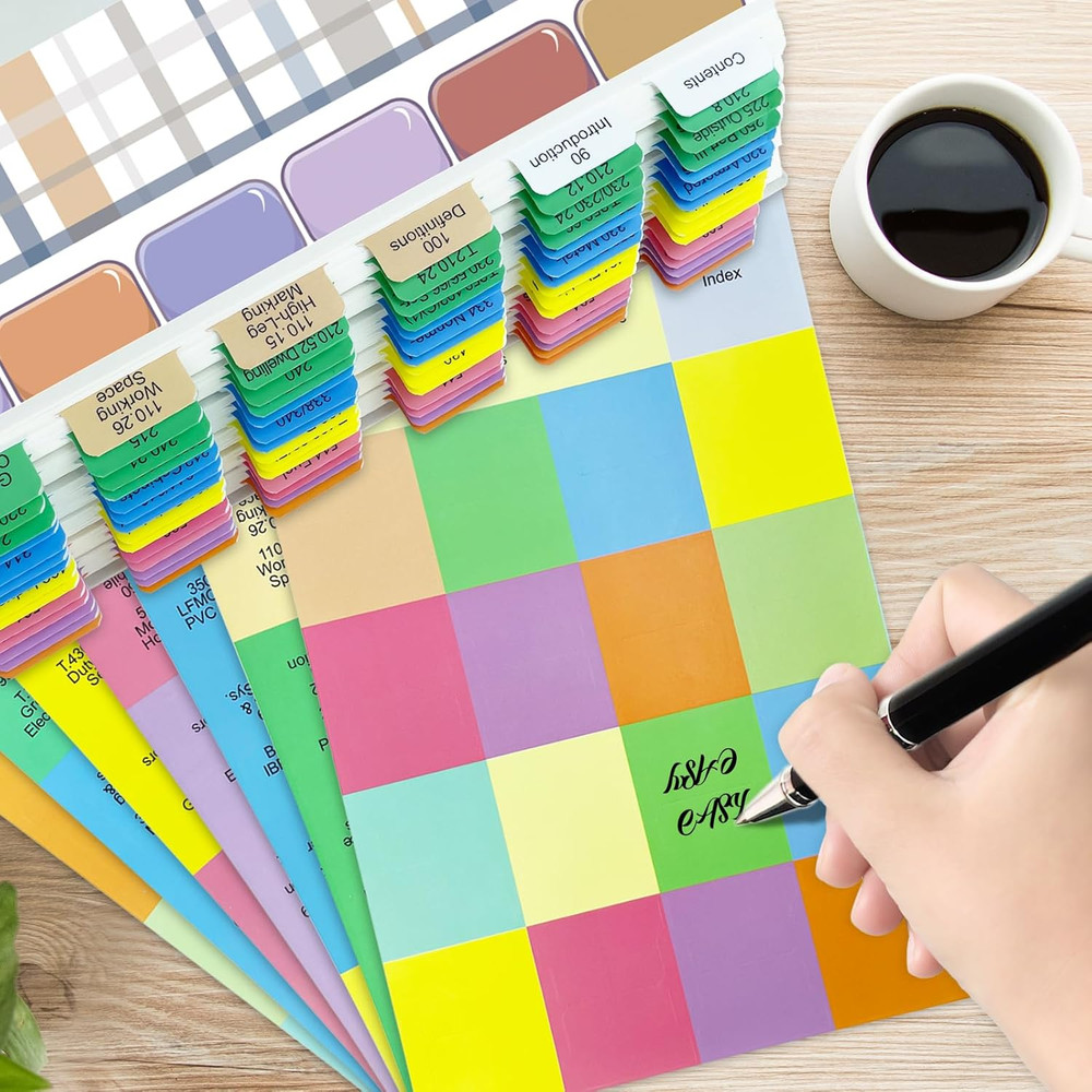 Upgraded Index Tabs for 2026 National Electrical Code (NEC), 150 Color-Coded & L
