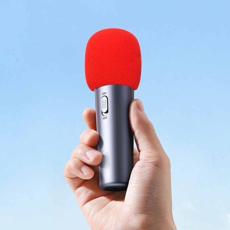 Windproof Microphone Sponge Cover Enhances Sound Black
