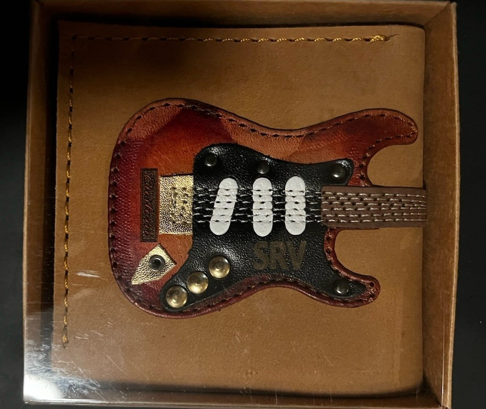 STEVIE RAY VAUGHAN GUITAR BI-FOLD LEATHER WALLET