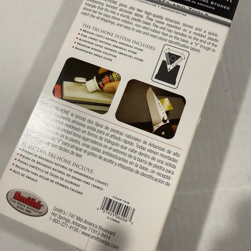 Smith’s Tri-Hone Sharpening System For Knives & Tools TRI6