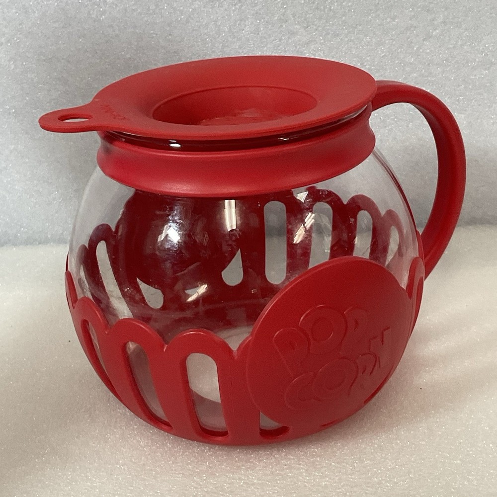 Ecolution Tasty Mini-Pop Microwave Popcorn Maker 1.5qt Red