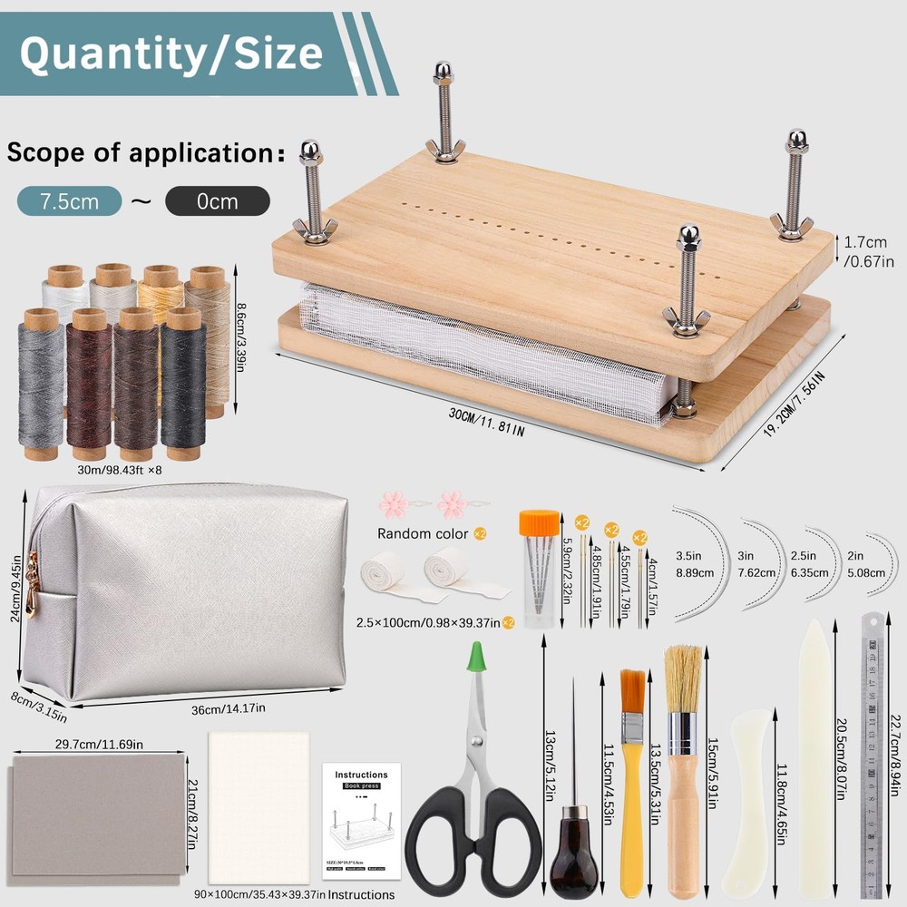 Book Binding Kit Book Press Tools Bookbinding Set