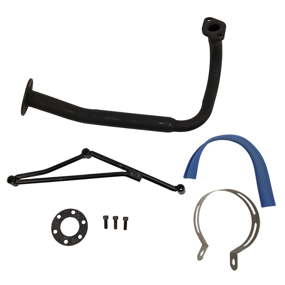 50cc GY6 Exhaust Header Pipe Assembly for Chinese Scooter Moped